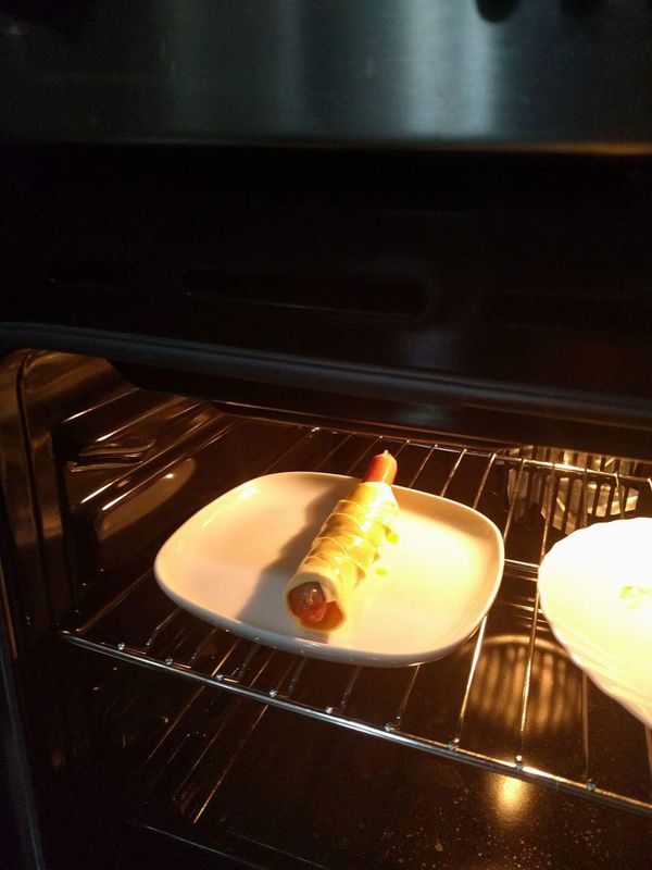 放入已預熱至200度的烤箱，約20分鐘