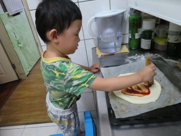 抹蕃茄醬(均勻)