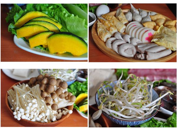 烹煮火鍋，先將鮮蔬下鍋滾煮，釋放出鮮蔬的鮮甜味，可以先吃些蔬菜喝湯，再放入火鍋料滾煮，接著放入菇類、易熟的葉菜類，最後再放入肉類/海鮮/豆腐，這樣才能吃出每樣食材的原味。