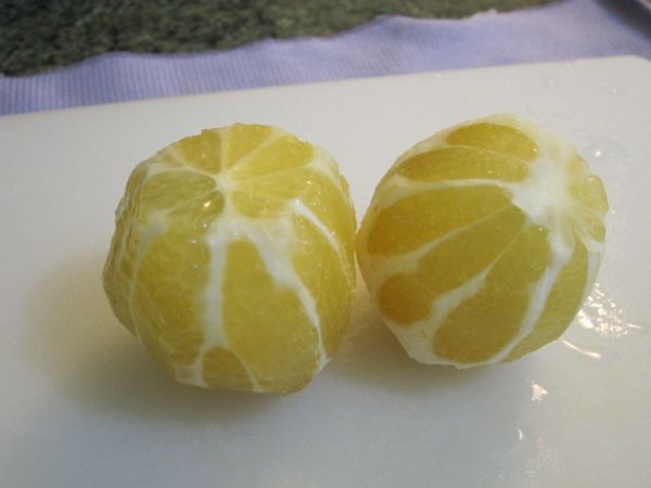 徹底去皮後光溜溜的很可愛