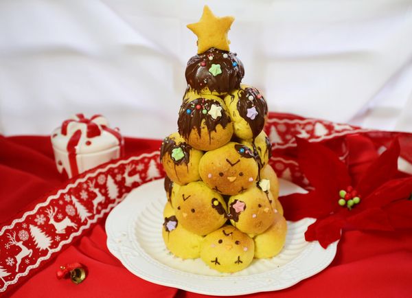 或是疊起來，麵包之間可用牙籤固定(吃的時候很容易拔起不用擔心)