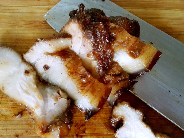 起鍋後待涼切片