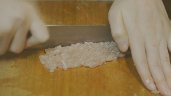 去骨雞胸肉切末