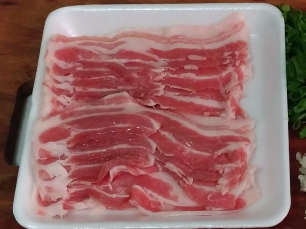 超市買的五花薄片