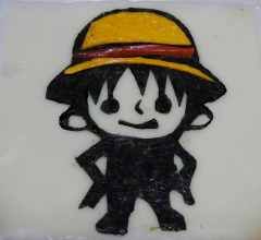 蛋皮當帽子、紅甜椒當帽沿