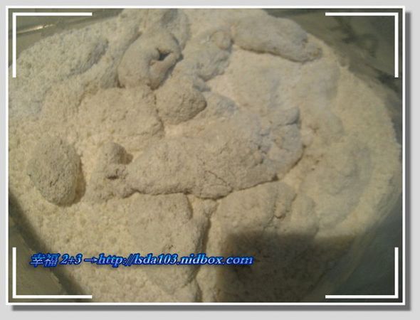 保鮮盒蓋上蓋子後搖一搖，準備要下油鍋嚕！