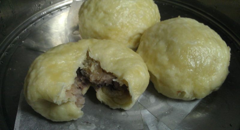 [電鍋料理]豆沙芋泥包