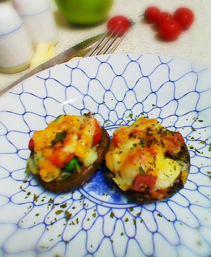 小烤箱料理 - 焗烤蔬食香菇(素)