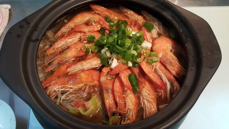 鮮蝦粉絲煲