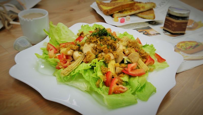 蟹肉溫沙拉