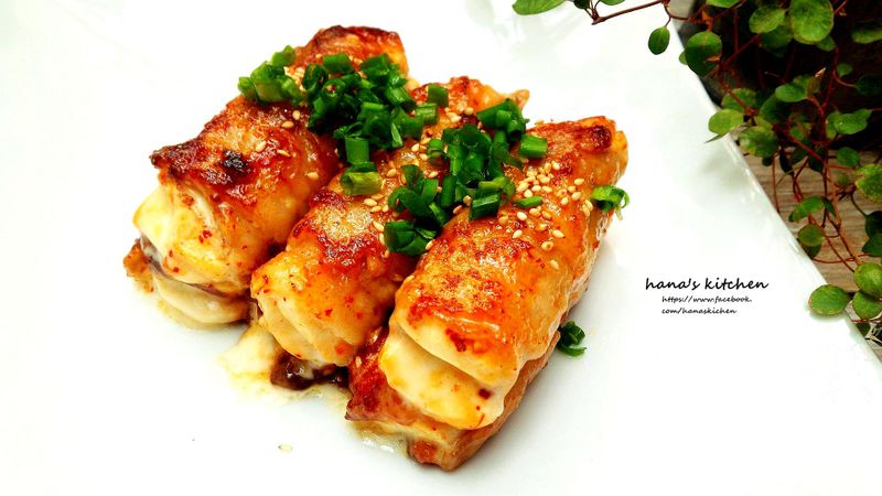 豆腐起司肉片捲