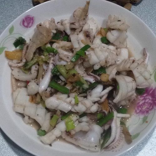 蔥爆花枝