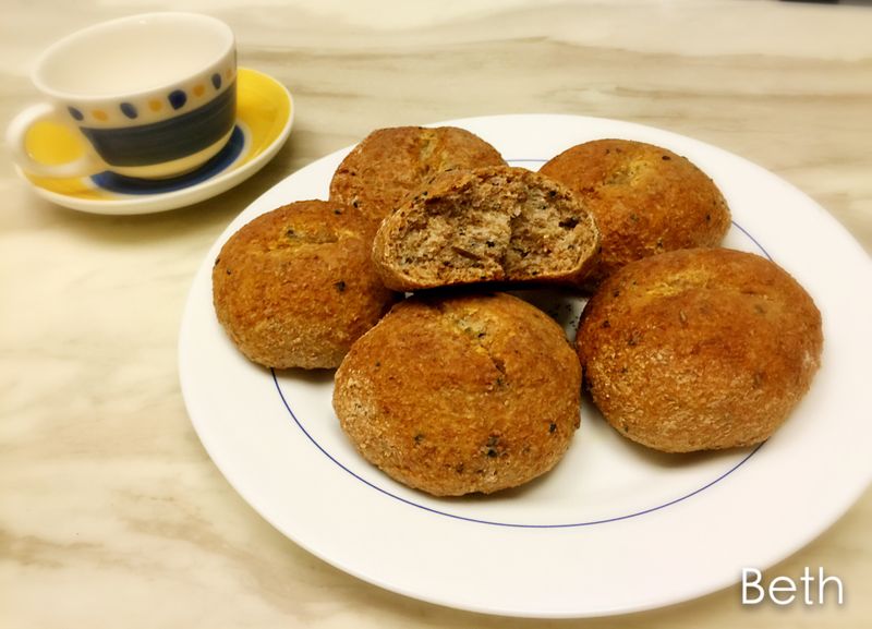 全麥黑芝麻法國球（烘培展食譜募集）