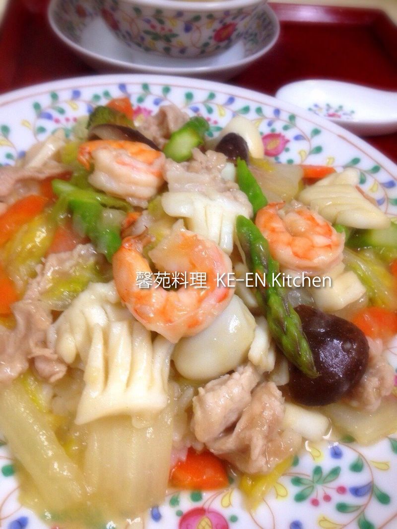 海鮮燴飯(中華丼)