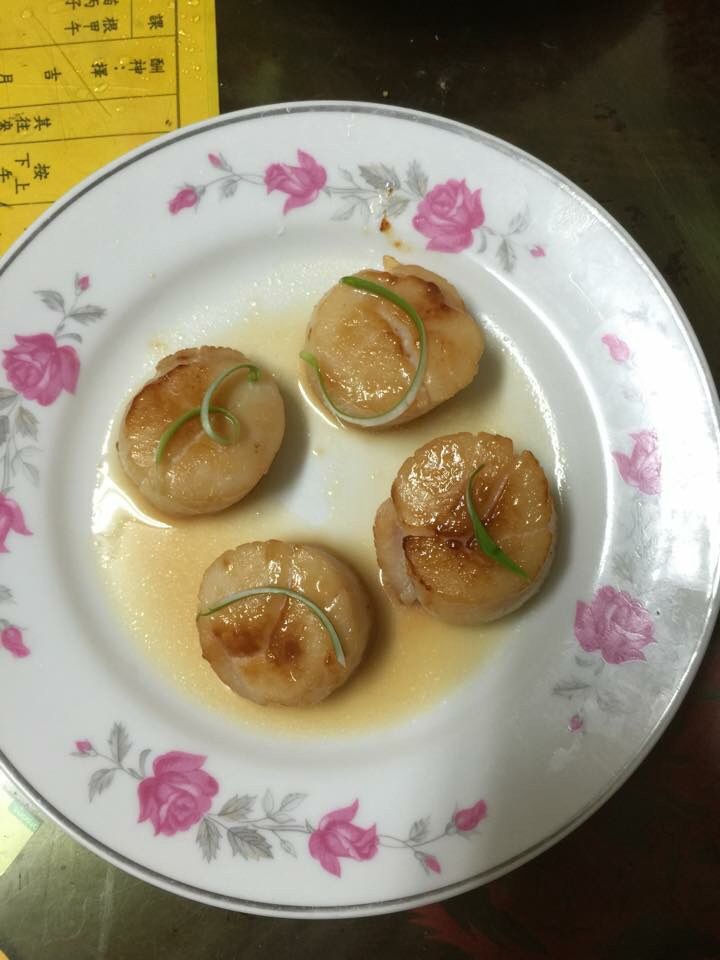 奶油煎干貝