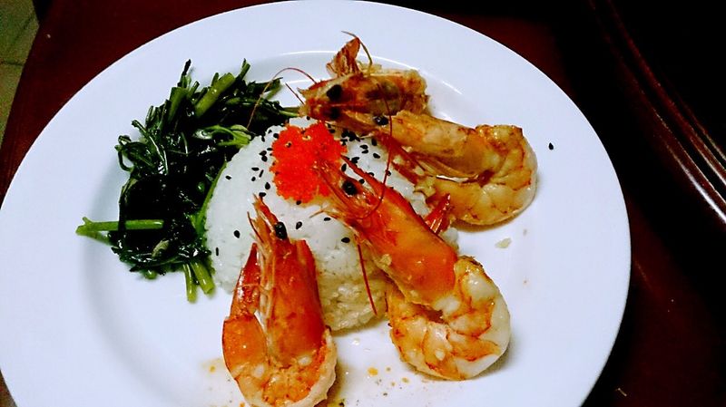 乾煎鮮蝦套餐