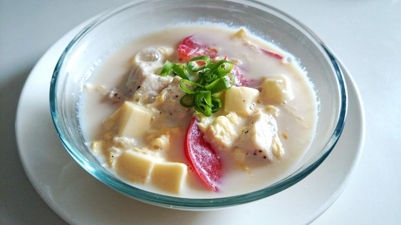 低卡豆漿番茄旗魚湯