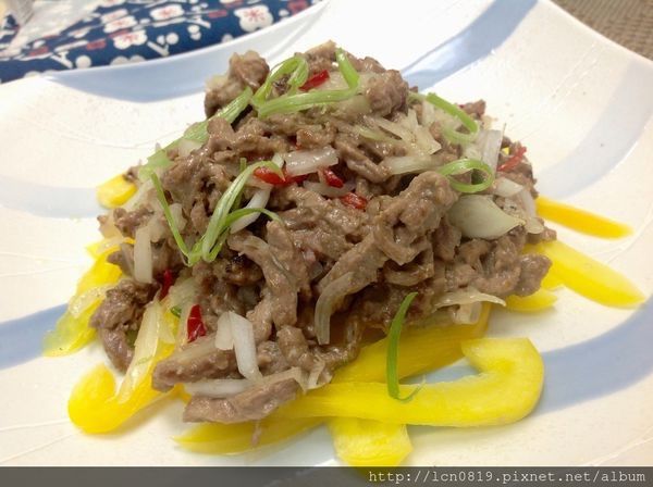 塩麴牛肉絲