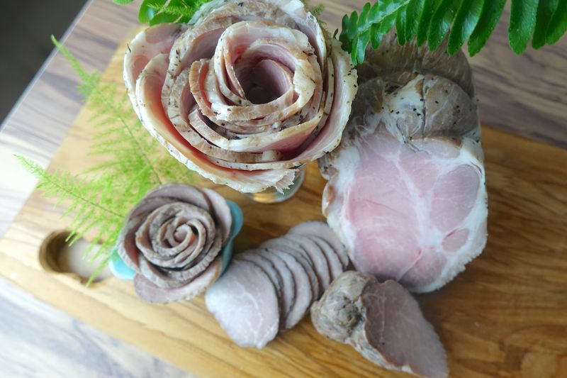 影音示範 密製手工火腿 無防腐劑安心食品