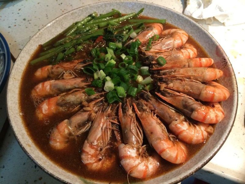 鮮蝦粉絲煲