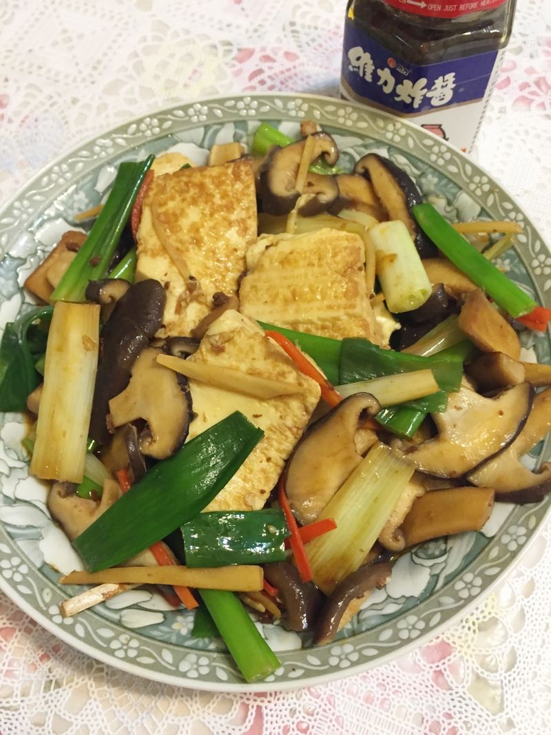 蔥燒鮮菇豆腐『維力炸醬』