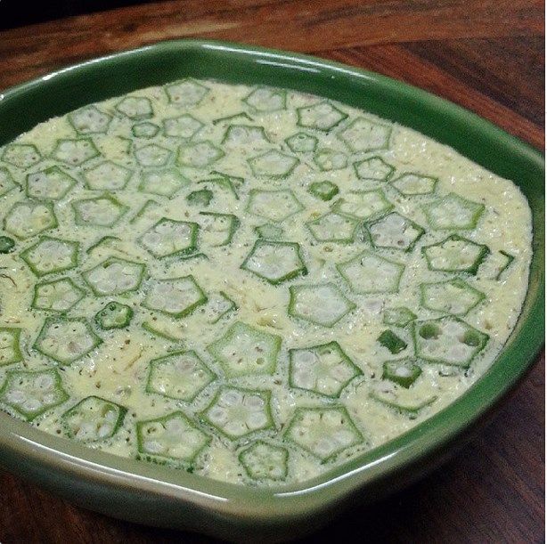 秋葵蒸蛋