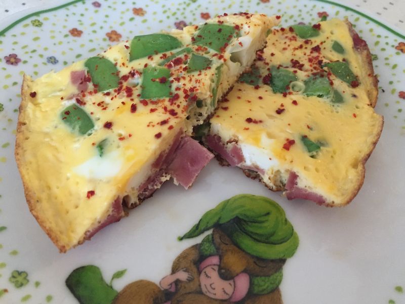 甜豆火腿烘蛋