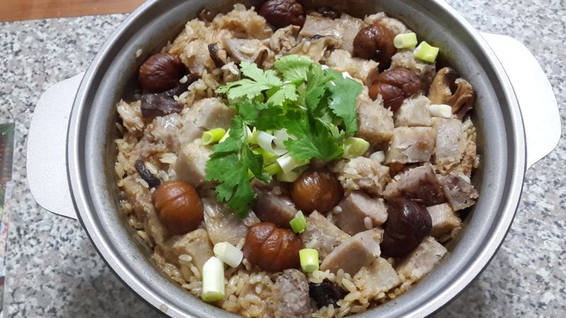 古早味芋頭栗子鹹飯