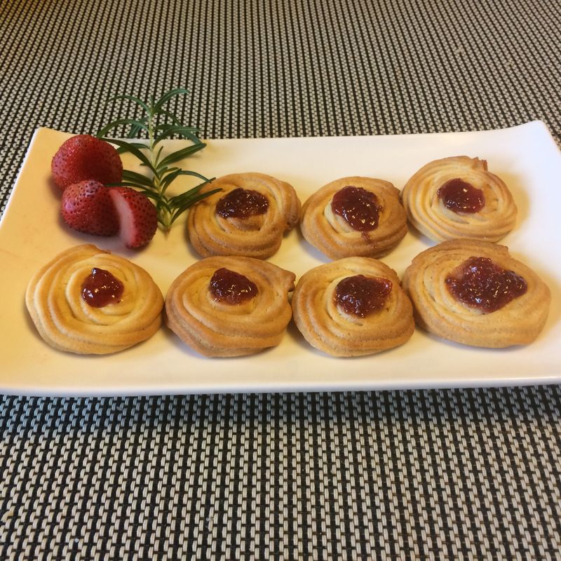 草莓醬料理之~果莓餅乾