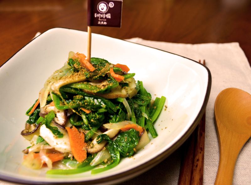 黯香孜然菠菜