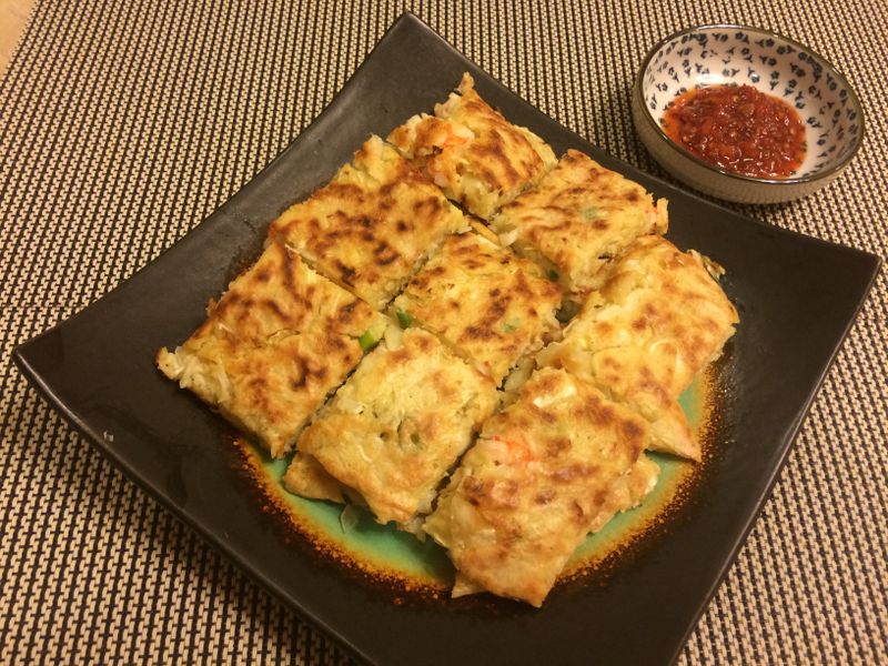 高麗菜鮮蝦餅