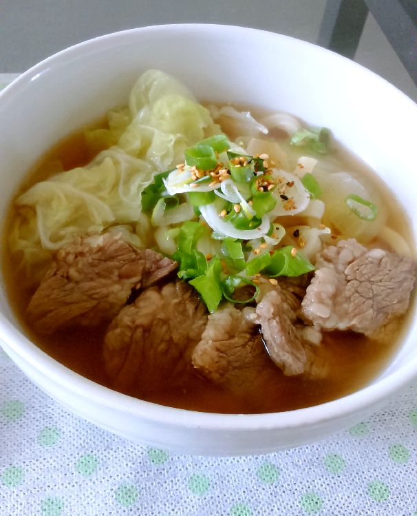 和風野蔬牛肉烏龍麵
