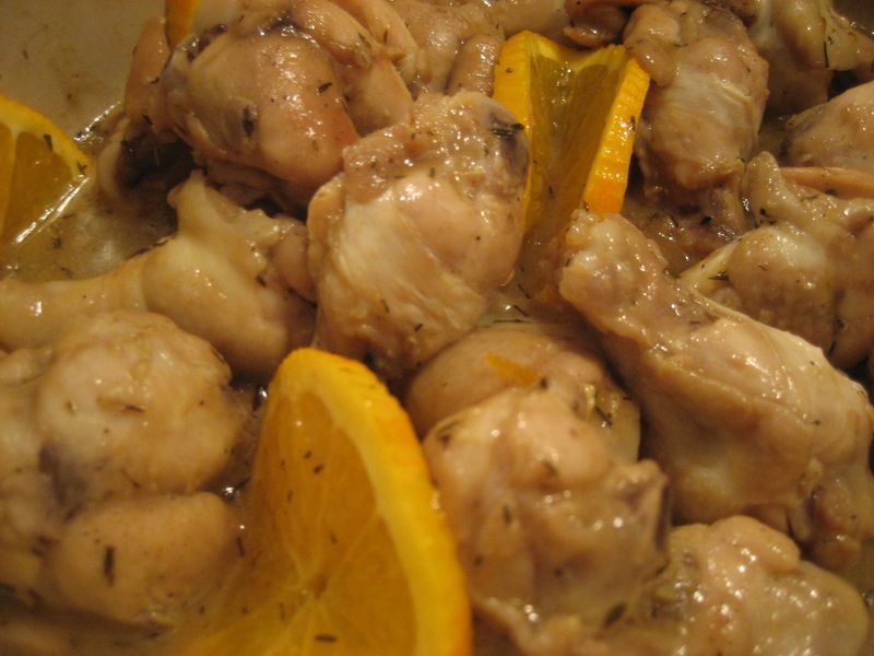 橙汁百里香棒棒腿
