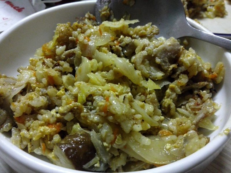 豬肉片蛋炒飯