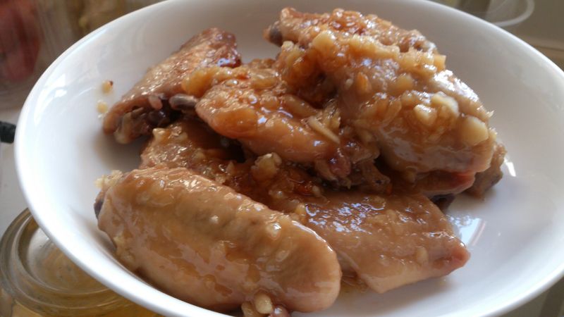 電飯煲 蒜蓉 雞翼
