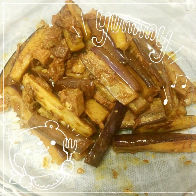五香肉丁茄子