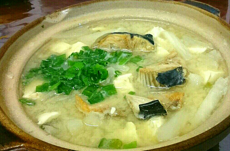 魠魚頭白玉味噌湯