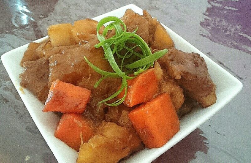 地瓜&馬玲薯燉豬條肉
