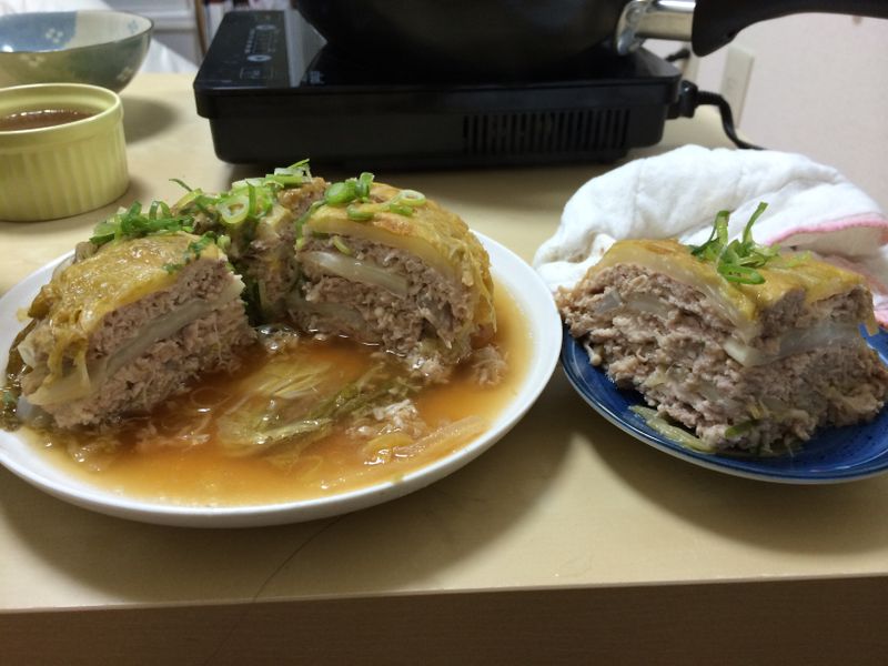 （炊飯機料理）白菜千層