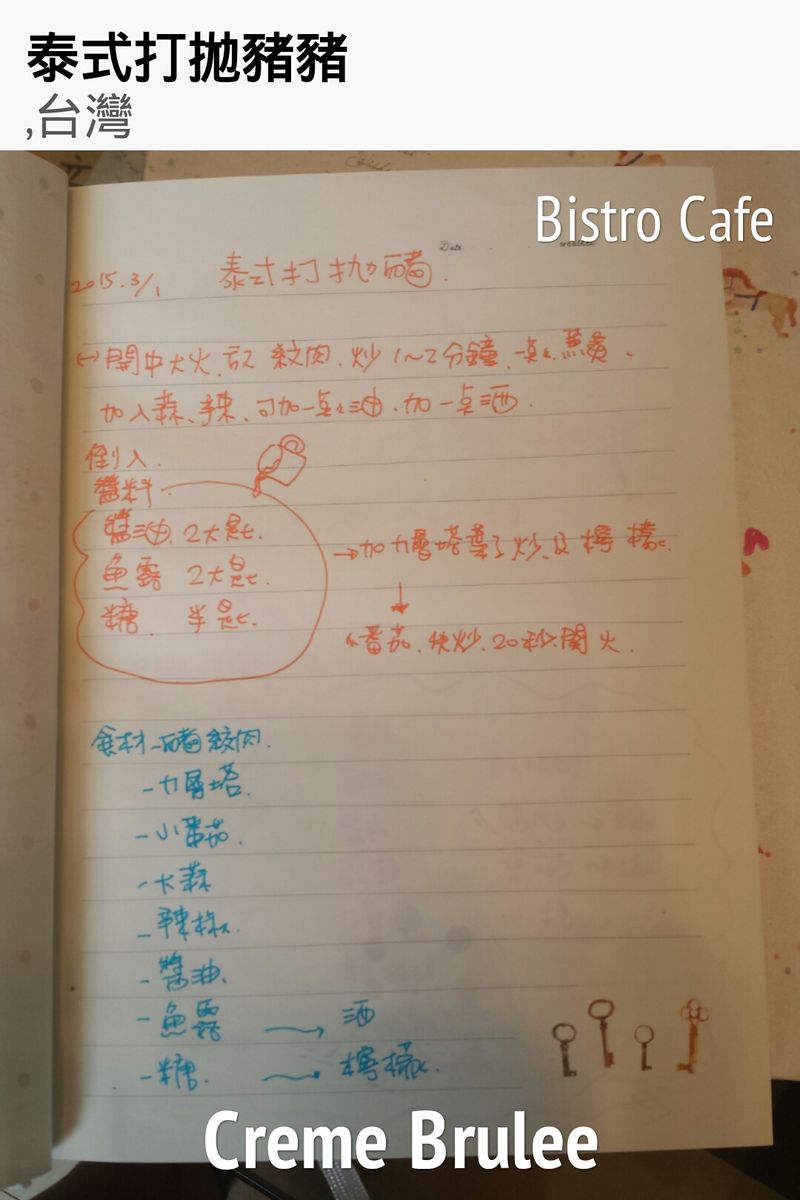 ［泰式打拋豬］會客菜