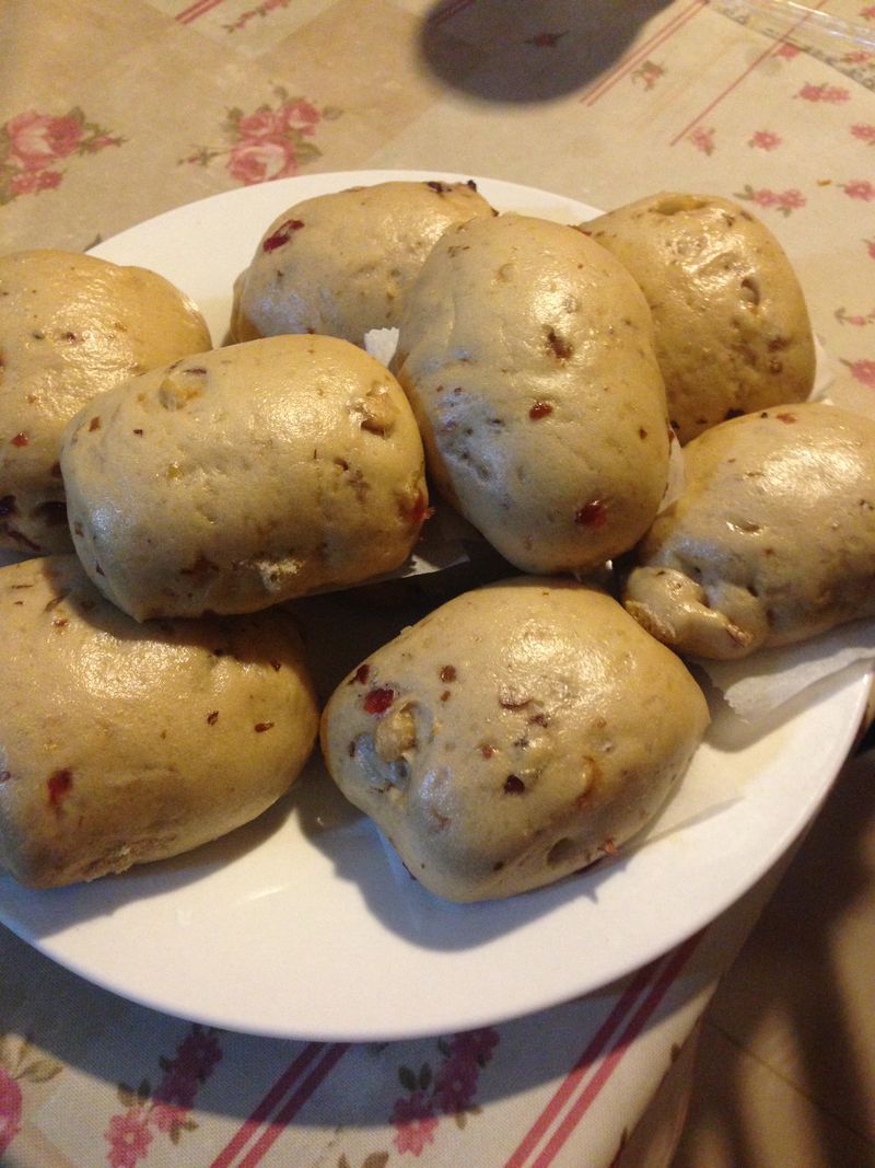 蔓莓纖果黑糖饅頭