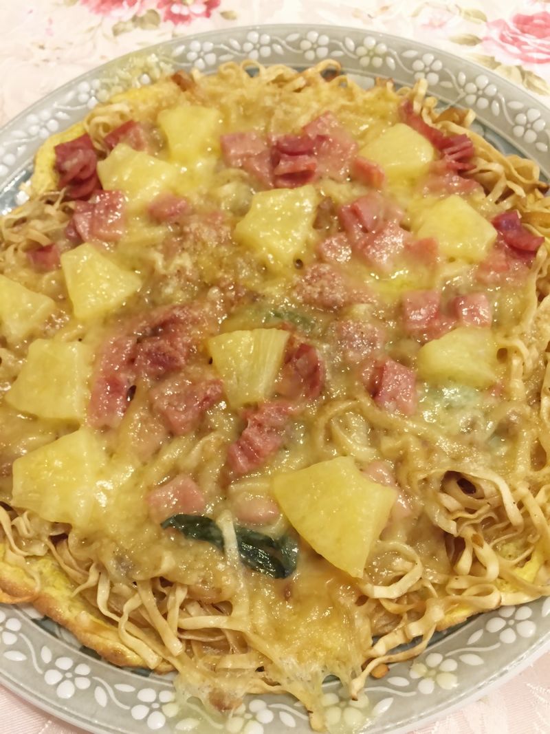 麵食~夏威夷披薩【小七古早味大變身】