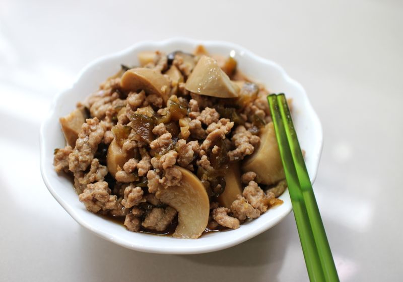 杏鮑菇瓜仔肉燥