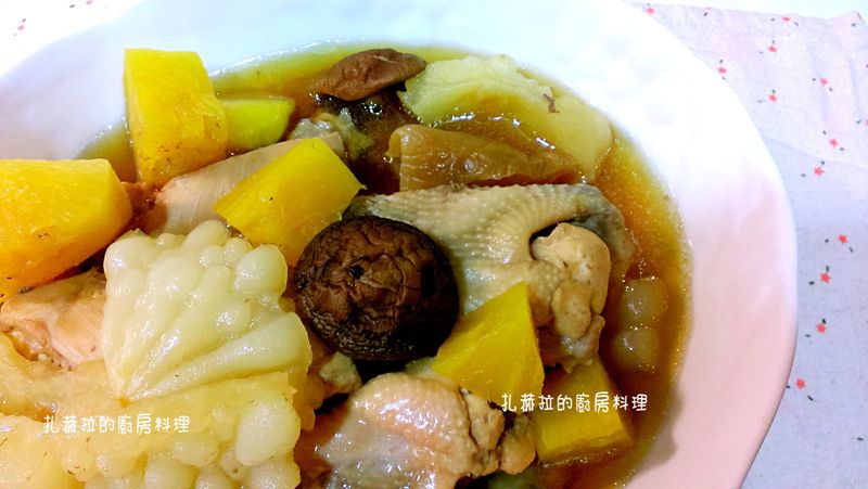 鳳梨苦瓜香菇雞