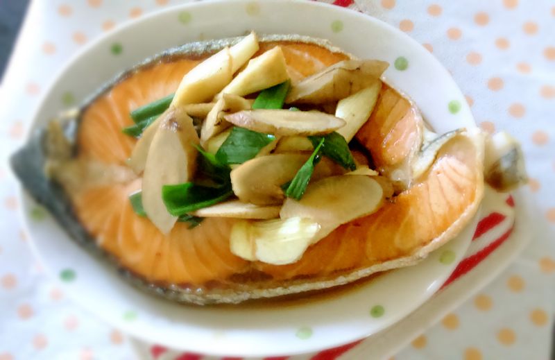 和風牛蒡鮭魚燒