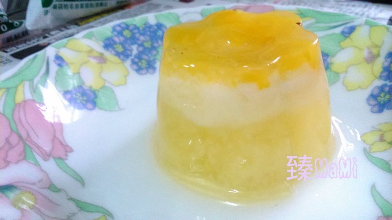 漂浮水果奶凍