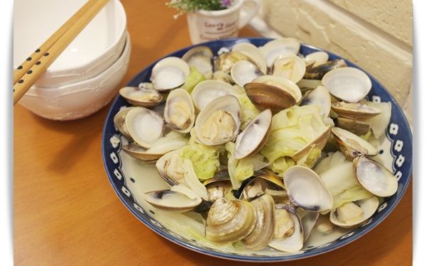 蛤蠣蒸高麗菜-散發高麗菜的甜香氣!!