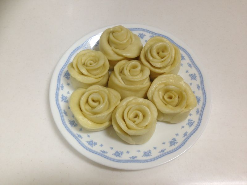 玫瑰花地瓜饅頭