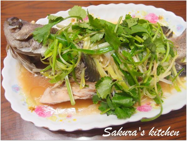 ♥我的手作料理♥清蒸石斑魚