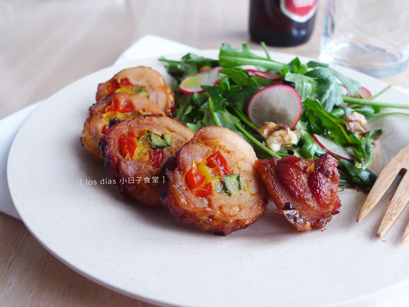 孜然風味烤雞腿彩椒捲